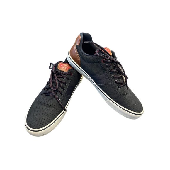 LEVI’S MEN'S SHOES 517777-U51 MILES PERFORMANCE NAVY BLUE/BURGUNDY SIZE 10 - Picture 2 of 8